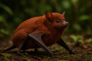 Image of a Chestnut Sac-winged Bat in its natural habitat