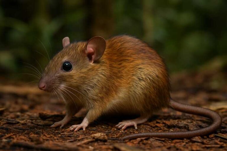 Image of a Cleber's Arboreal Rice Rat in its natural habitat