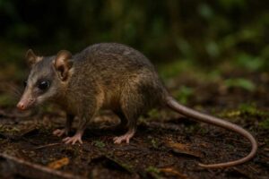Image of a Cordillera Slender Opossum in its natural habitat