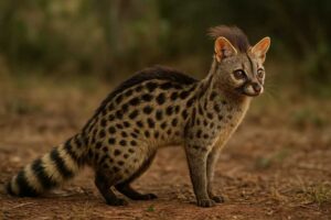 Image of a Crested Genet in its natural habitat