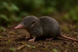 Image of a Dabie Mountains Shrew Mole in its natural habitat