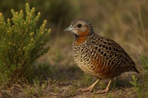 Image of a Fynbos Buttonquail in its natural habitat