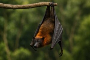 Image of a Great Flying Fox in its natural habitat