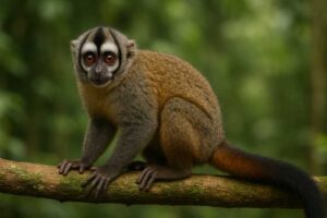 Image of a Humboldt's Night Monkey in its natural habitat