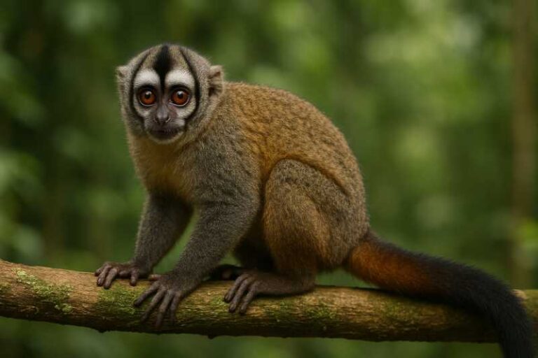 Image of a Humboldt's Night Monkey in its natural habitat