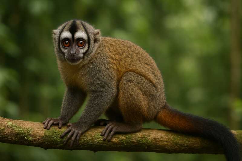 Image of a Humboldt's Night Monkey in its natural habitat