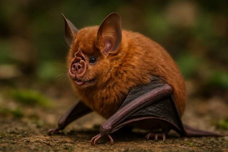 Image of a Large Rufous Horseshoe Bat in its natural habitat
