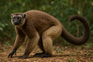 Image of a Large Sloth Lemur in its natural habitat