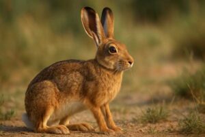 Image of a Mediterranean Hare in its natural habitat