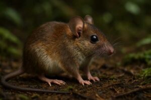 Image of a Mindanao Montane Forest Mouse in its natural habitat