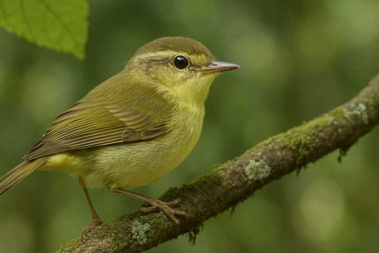 Image of a Philippine Leaf Warbler in its natural habitat