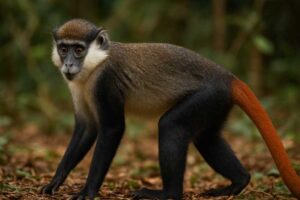 Image of a Red-tailed Monkey in its natural habitat