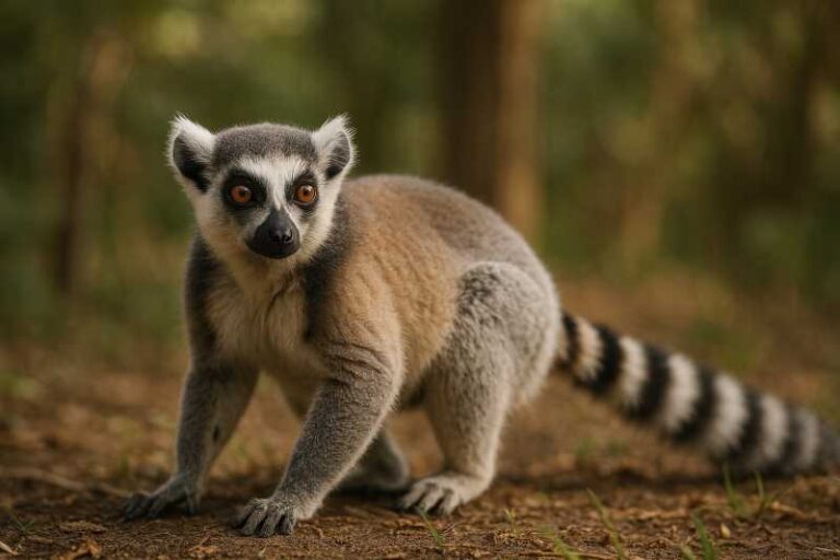 Image of a Ring-tailed Lemur in its natural habitat