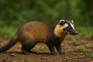 Image of a Small-toothed Ferret-badger in its natural habitat