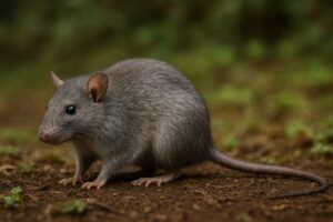Image of a Sulawesi Soft-furred Rat in its natural habitat