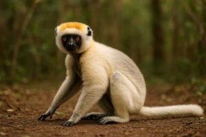 Image of a Tattersall's Sifaka in its natural habitat
