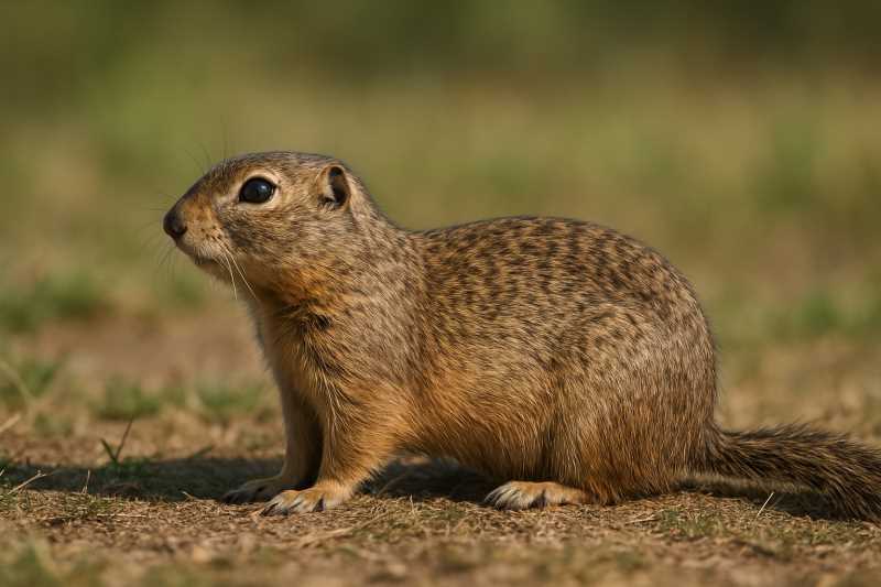 Image of a Tauren Ground Squirrel in its natural habitat