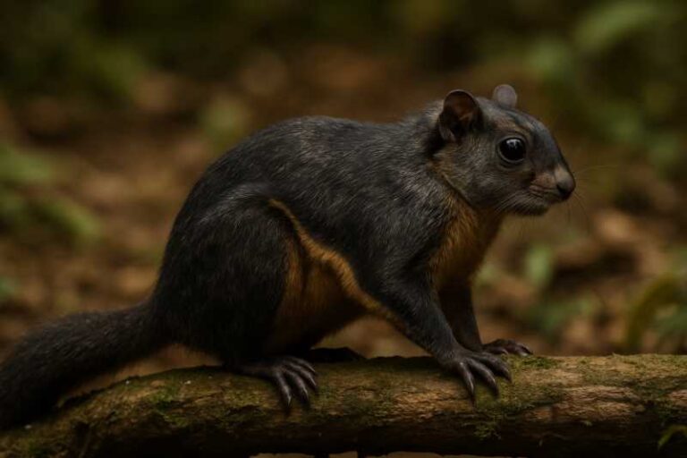 Image of a Thomas's Flying Squirrel in its natural habitat