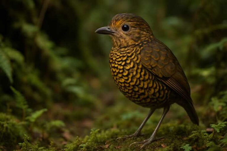 Image of a Undulated Antpitta in its natural habitat