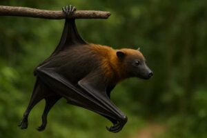 Image of a Vanuatu Flying Fox in its natural habitat
