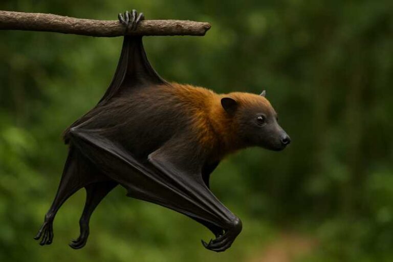 Image of a Vanuatu Flying Fox in its natural habitat