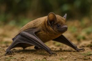 Image of a Wagner's Bonneted Bat in its natural habitat