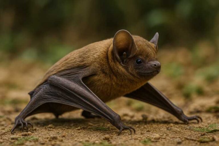 Image of a Wagner's Bonneted Bat in its natural habitat