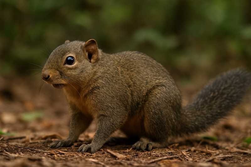 Image of a Weber's Dwarf Squirrel in its natural habitat