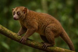 Image of a West African Potto in its natural habitat