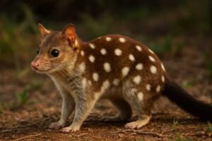 Image of a Western Quoll in its natural habitat