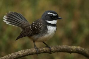 Image of a White-spotted Fantail in its natural habitat