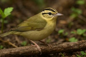 Image of a Worm-eating Warbler in its natural habitat