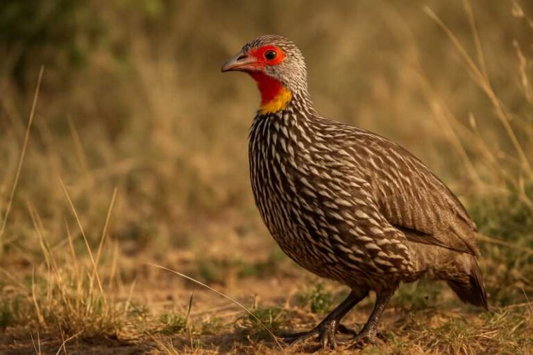 Image of a Yellow-necked Spurfowl in its natural habitat
