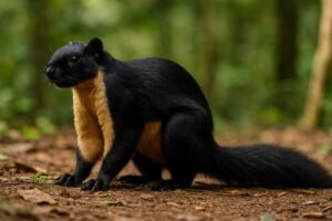 Image of a Black Giant Squirrel in its natural habitat