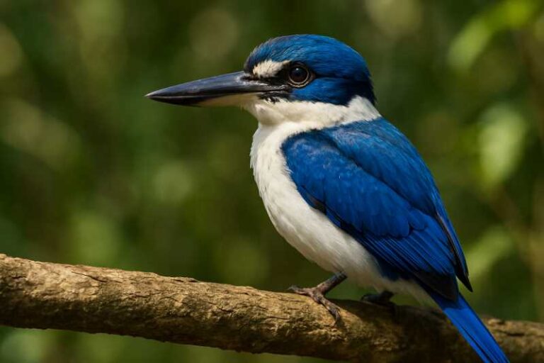 Image of a Blue-and-white Kingfisher in its natural habitat