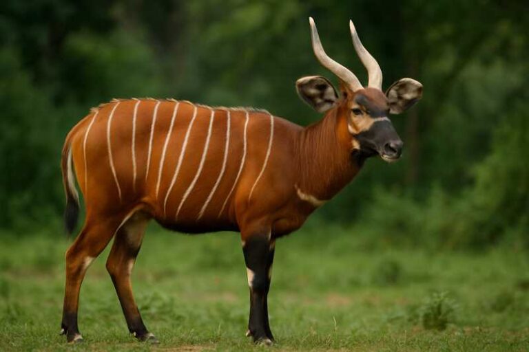 Image of a Bongo in its natural habitat