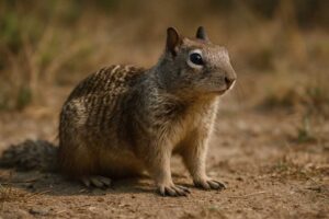 Image of a California Ground Squirrel in its natural habitat