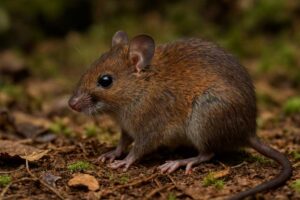 Image of a Central Cordillera Brush Mouse in its natural habitat