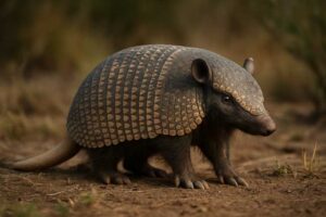 Image of a Chacoan Naked-tailed Armadillo in its natural habitat