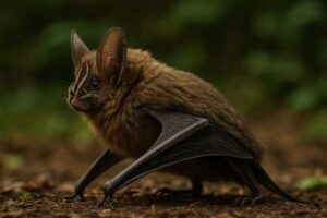 Image of a Dja Slit-faced Bat in its natural habitat