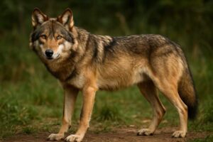 Image of a Eastern Wolf in its natural habitat