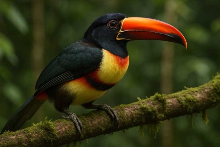 Image of a Fiery-billed Aracari in its natural habitat