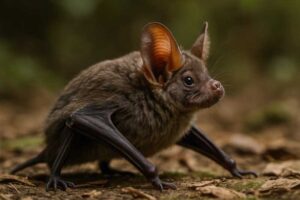 Image of a Greater Round-eared Bat in its natural habitat