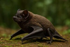 Image of a Guianan Bonneted Bat in its natural habitat