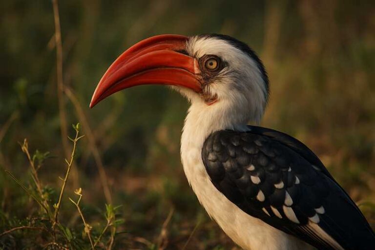 Image of a Jackson's Hornbill in its natural habitat