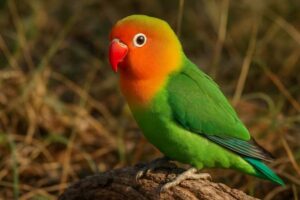 Image of a Lilian's Lovebird in its natural habitat