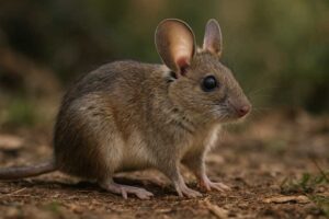 Image of a Long-eared Mouse in its natural habitat