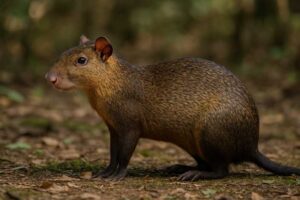 Image of a Mexican Agouti in its natural habitat