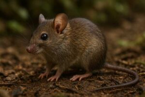Image of a Mindanao Lowland Forest Mouse in its natural habitat