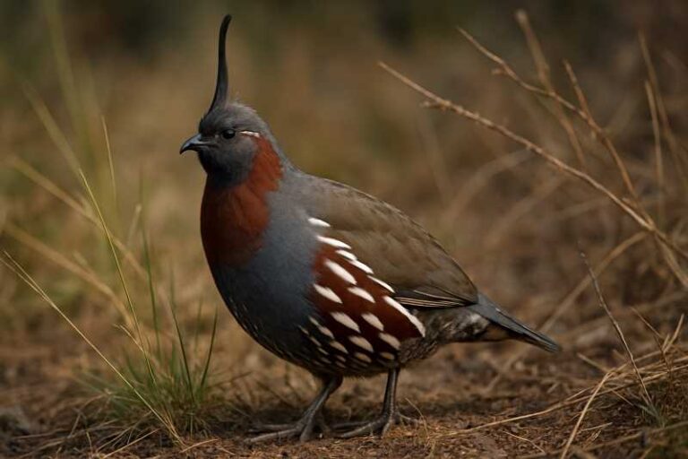 Image of a Mountain Quail in its natural habitat